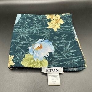 Eton Wool Jumbo Floral Pocket Square